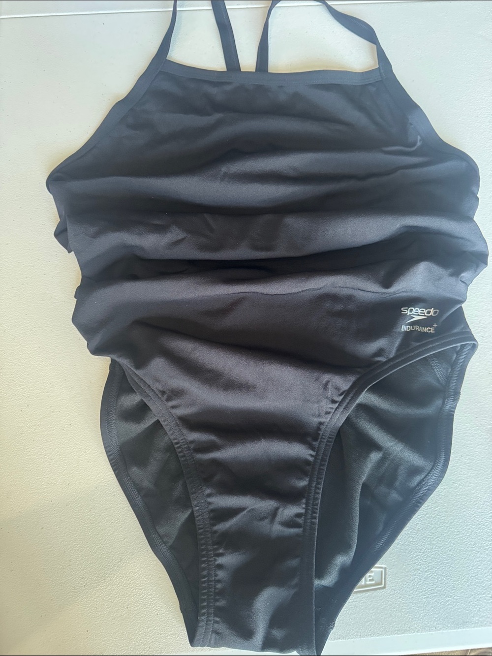 Speedo Black Women's One-Piece Training Swimsuit Endurance+ size 40 NWOT